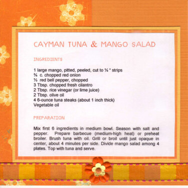 Cayman Tuna and Mango Salad Recipe