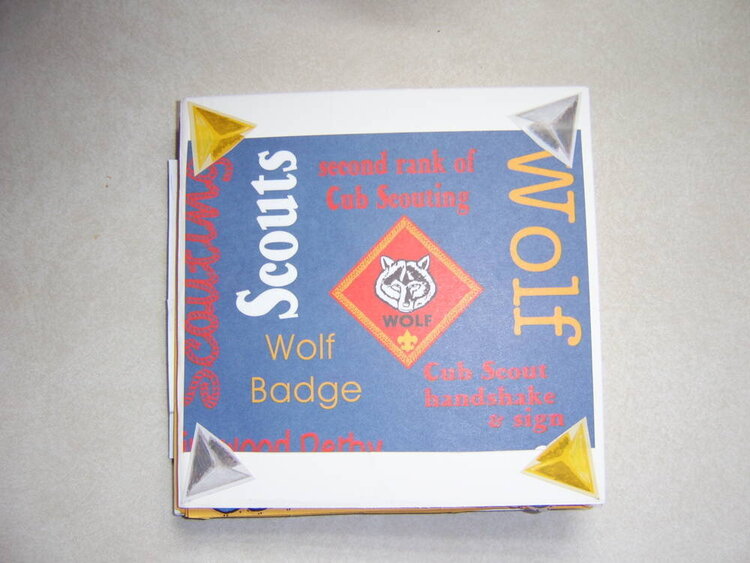 Wolf Scouts mini album back cover