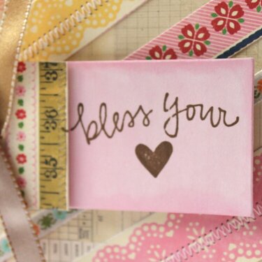 Bless Your Heart Card detail