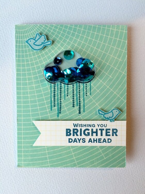 Brighter Days Ahead Shaker Card