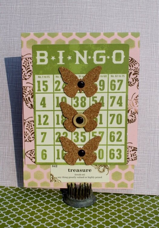 Bingo Butterfly Card