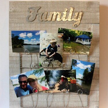 Family Photo Board with photos