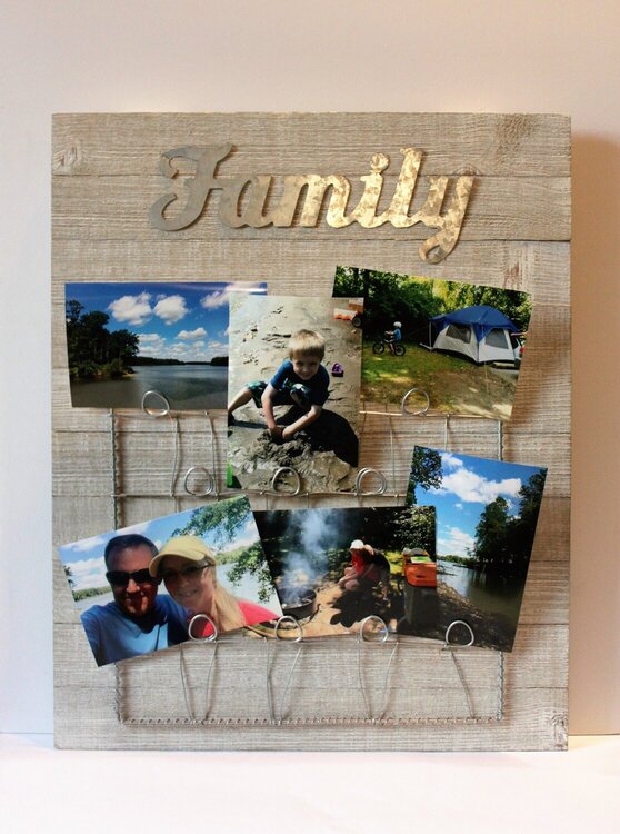 Family Photo Board with photos