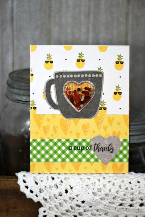 *Jillibean Soup* A Cup of Thanks Shaker Card