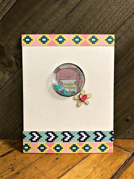 Peeking Mouse Birthday Shaker Card