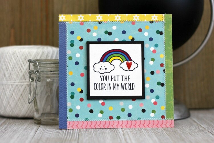 *Jillibean Soup* You Put the Color In My World Card
