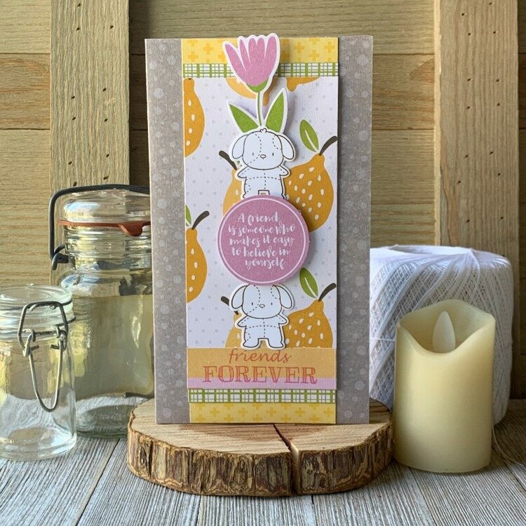 *Jillibean Soup* Friends Forever Puppy Card