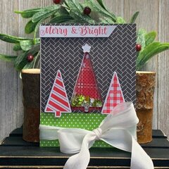 *Jillibean Soup* Merry & Bright Tree Christmas Shaker Card