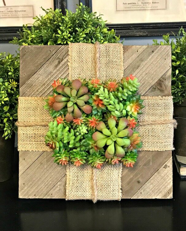 Mix the Media Succulent Wood Plank