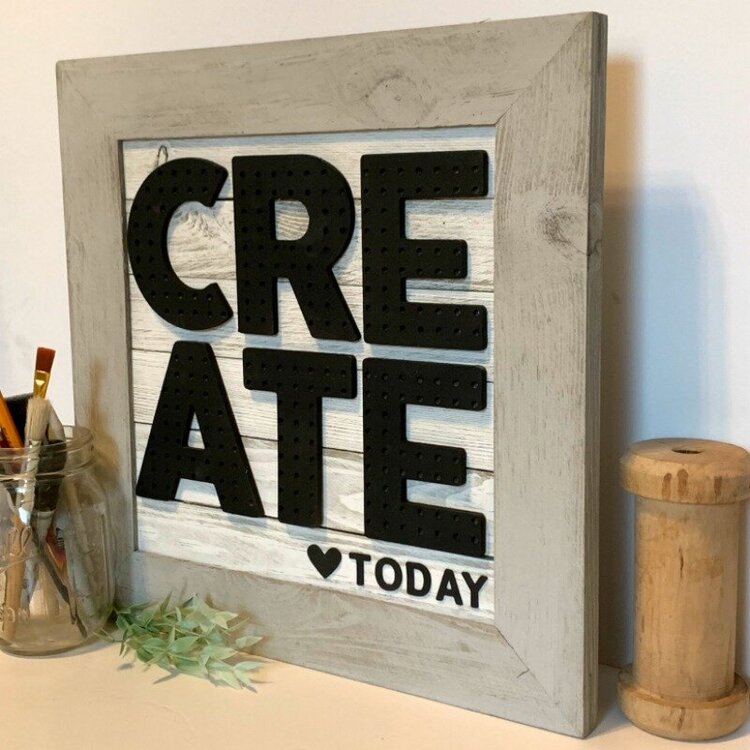 *Jillibean Soup* Create Today Shiplap Frame- right side