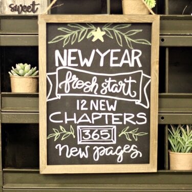 *Jillibean Soup* New Year Fresh Start Chalkboard