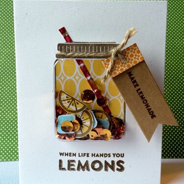 Make Lemonade Shaker Card