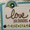 Love You Bunches, detail stamp
