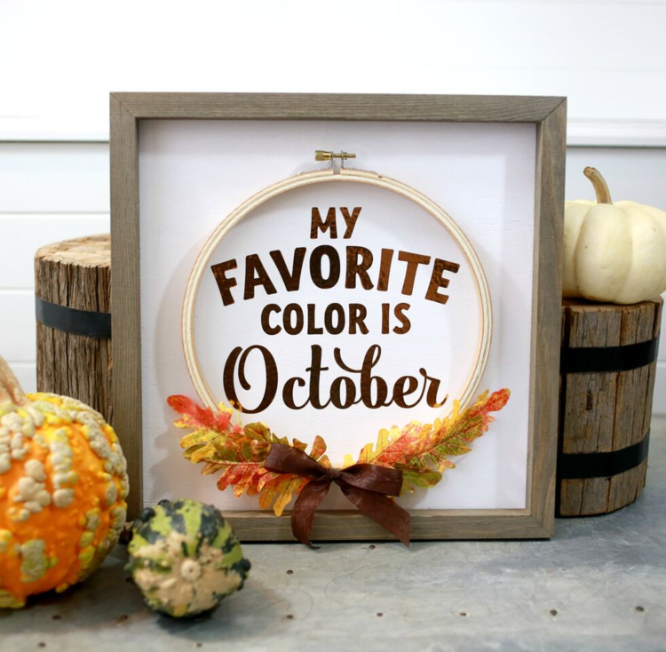 *Jillibean Soup* My Favorite Color is October Frame