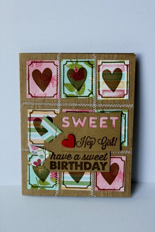Patchwork Sweet Birthday Card
