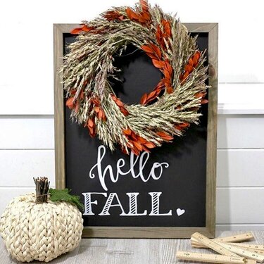 *Jillibean Soup* Hello Fall Chalkboard Frame