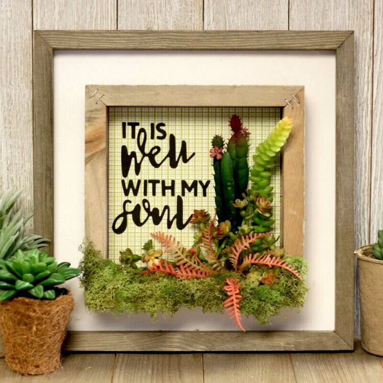 *Jillibean Soup* It is Well With My Soul Terrarium Double Frame