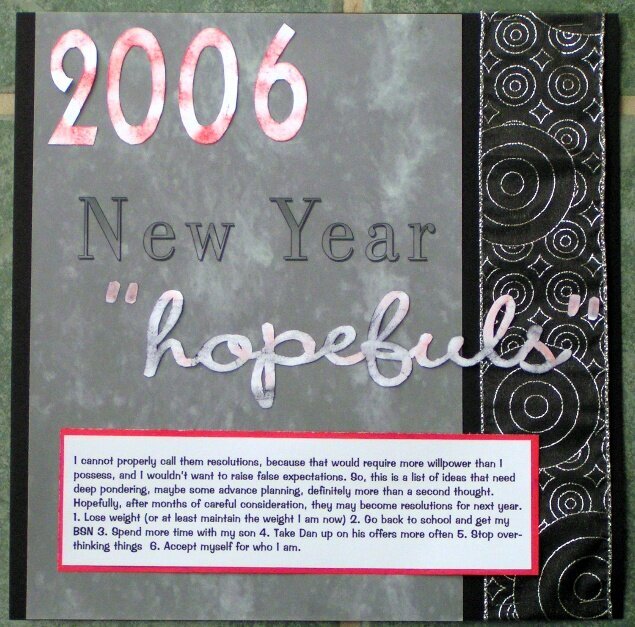 2006 New Year &amp;quot;Hopefuls&amp;quot;