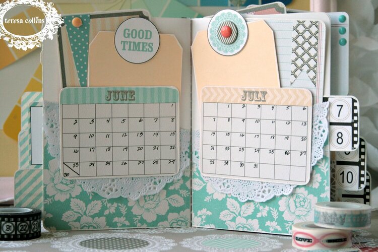 *Teresa Collins* Planner using stitched notebook