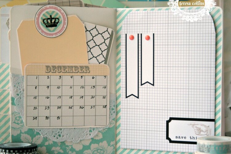 *Teresa Collins* Planner using stitched notebook