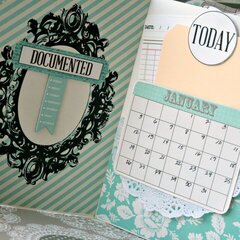 *Teresa Collins* Planner using stitched notebook