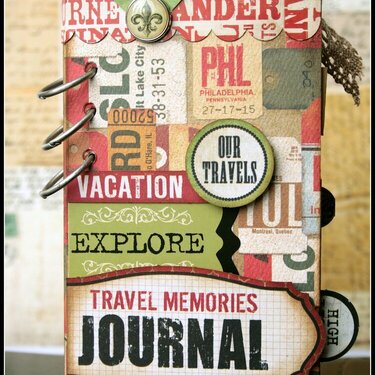 Teresa Collins World Traveler mini journal album