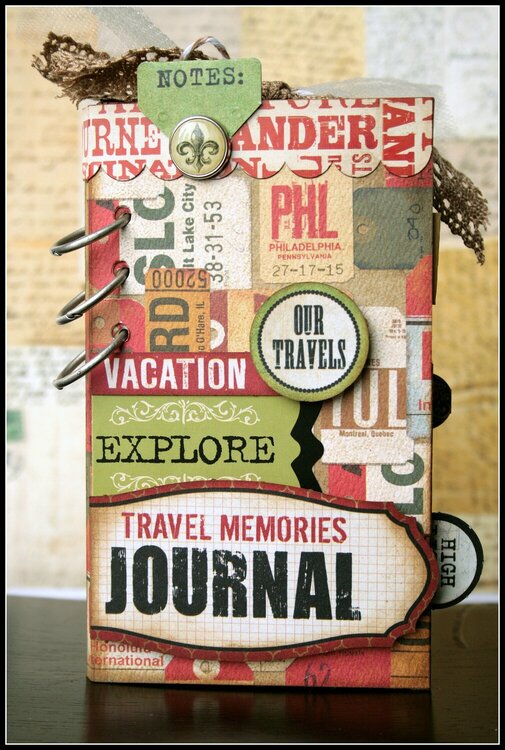 Teresa Collins World Traveler mini journal album