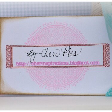 &quot;Handmade&quot; stamp using the Teresa Collins Stampmaker