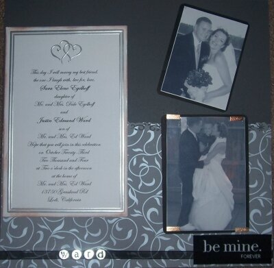 page two of sisters wedding album