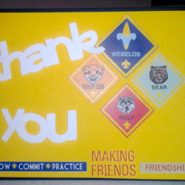 Thank you- Scout Leader