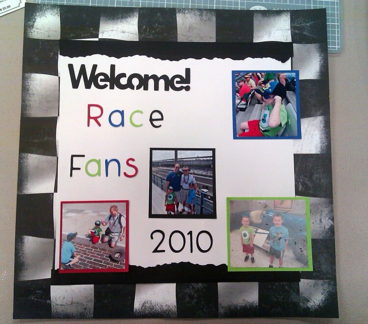 welcome race fans- rns
