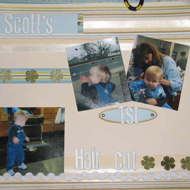 Scotts first haircut