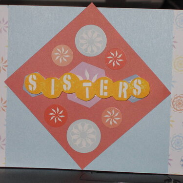 A card for my sister.. Front