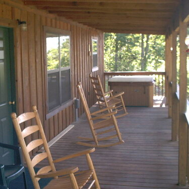 Our back porch at the cabin