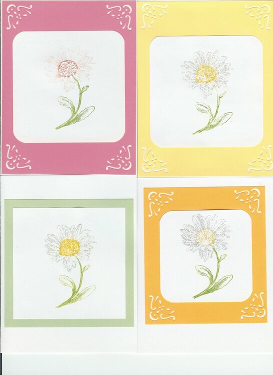 Daisy Spring cards