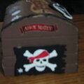 Altered Pirate Treasure Box--Left Side
