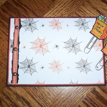Halloween altered paperclip for grab bag
