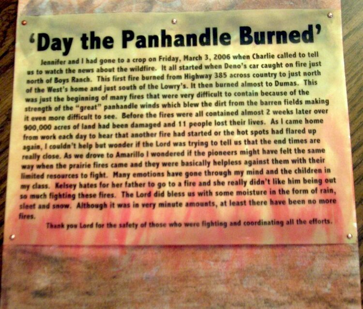 &#039;Day the Panhandle Burned&#039;