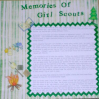 Memories of Girl Scouts