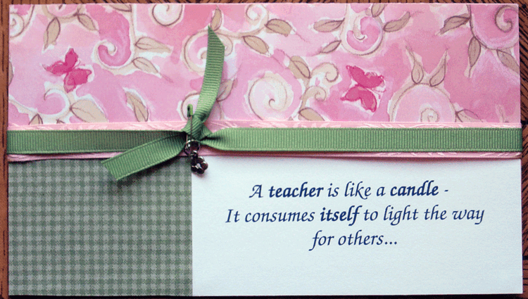 Teacher Appreciation card