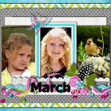 March Centerfold Calendar 2013 Templates