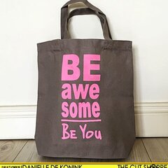 Canvas tote bag - Be awesome Be you