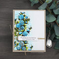 Blue Flower Sympathy Card