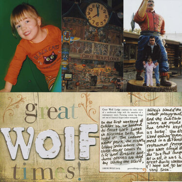 Great Wolf Times (left)