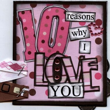 10 reasons  Love card