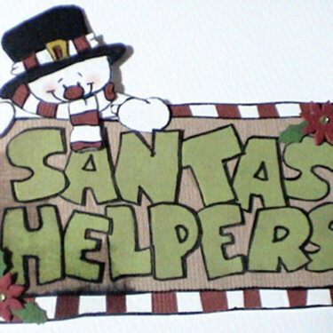 Santas Helpers Topper