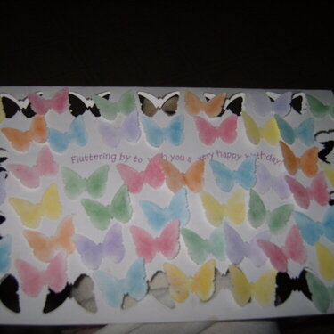 JFF Fluttering By Birthday card