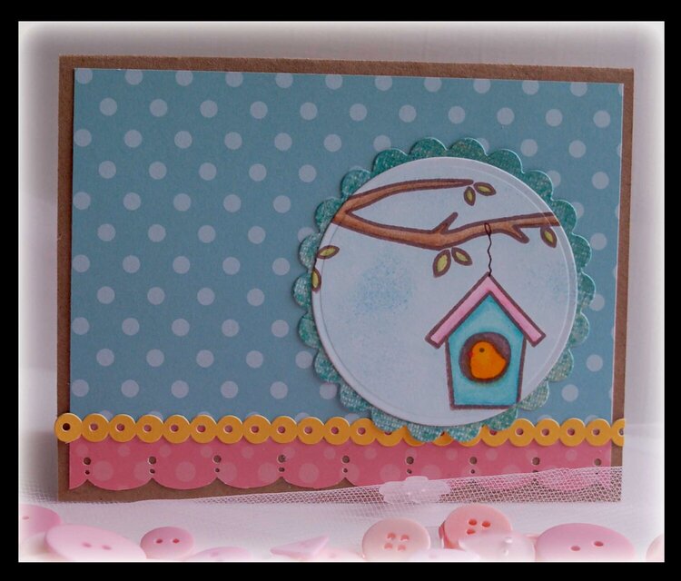 Bird House Card