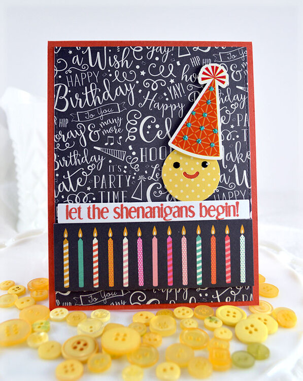 Boy Birthday Card ***Echo Park Party Time and Lawn Fawn