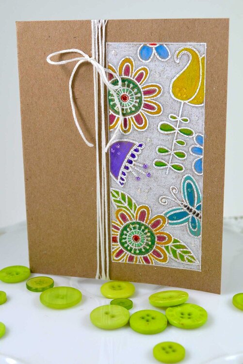 All Occassion Card ***Jane&#039;s Doodles-Doodle Flowers